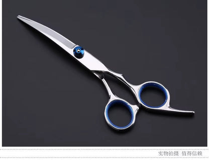 Professional Pet Hair Scissors 7 Inch Dog Hair Grooming Scissors Pet Grooming Tools Kit 6''' Stainless Steel Pet Scissors