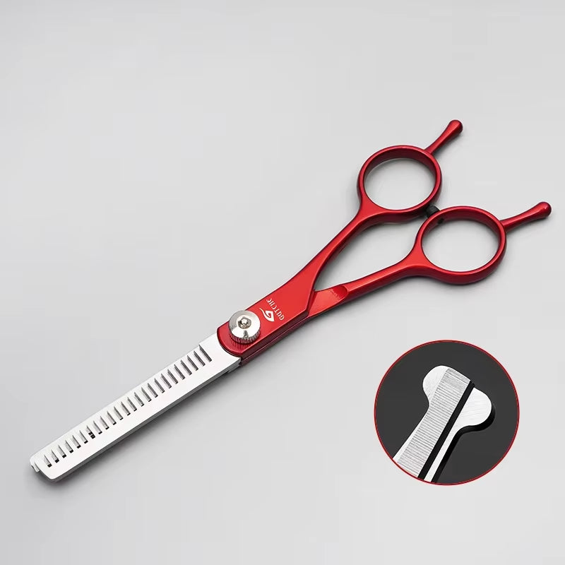 Professional Pet Hair Scissors 7 Inch Dog Hair Grooming Scissors Pet Grooming Tools Kit 6''' Stainless Steel Pet Scissors