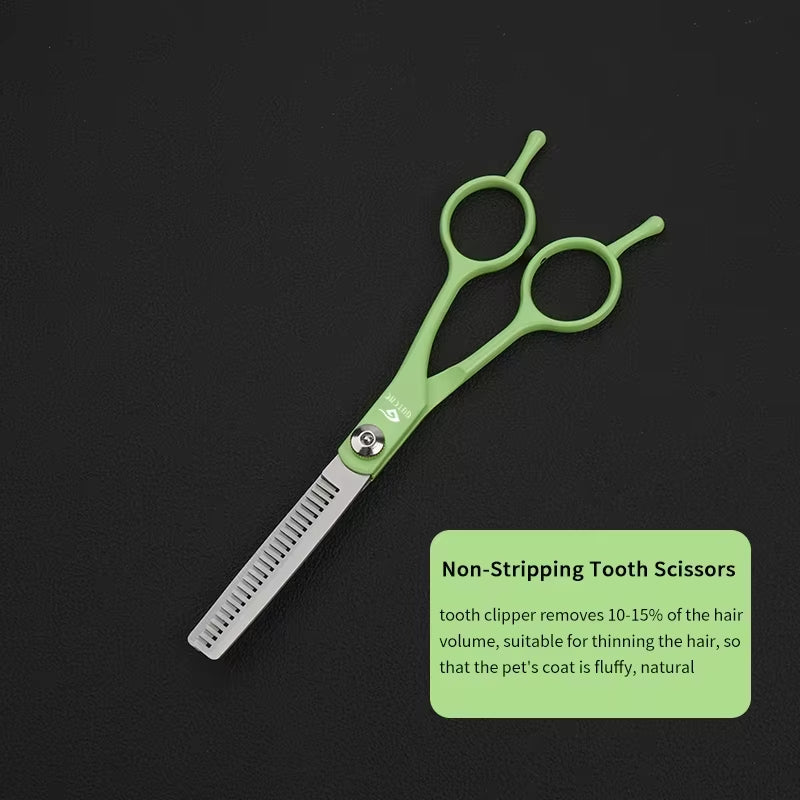 Professional Pet Hair Scissors 7 Inch Dog Hair Grooming Scissors Pet Grooming Tools Kit 6''' Stainless Steel Pet Scissors