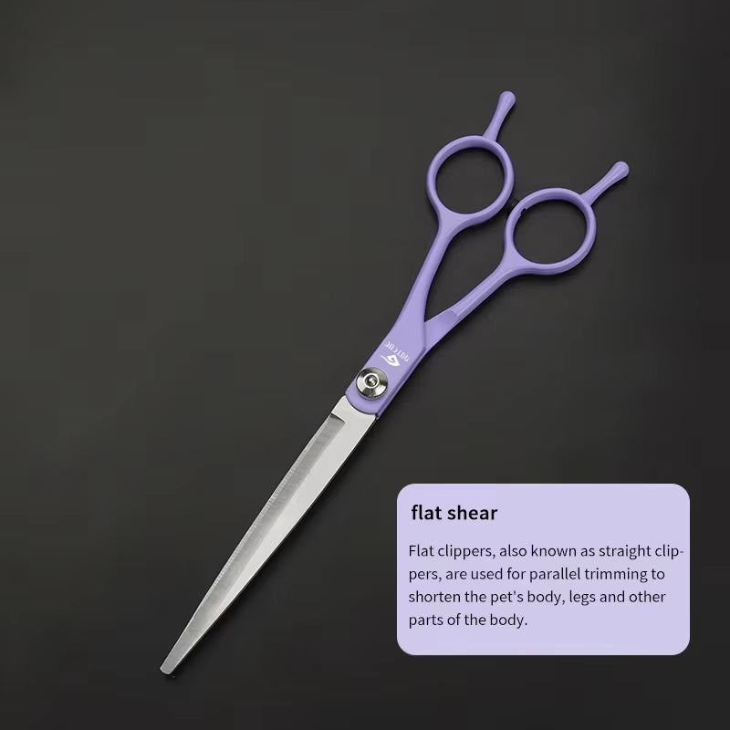 Professional Pet Hair Scissors 7 Inch Dog Hair Grooming Scissors Pet Grooming Tools Kit 6''' Stainless Steel Pet Scissors