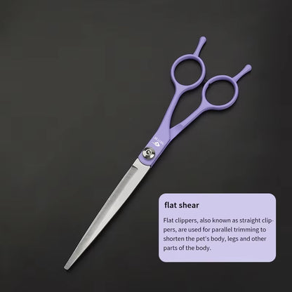 Professional Pet Hair Scissors 7 Inch Dog Hair Grooming Scissors Pet Grooming Tools Kit 6''' Stainless Steel Pet Scissors