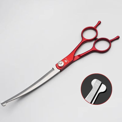 Professional Pet Hair Scissors 7 Inch Dog Hair Grooming Scissors Pet Grooming Tools Kit 6''' Stainless Steel Pet Scissors