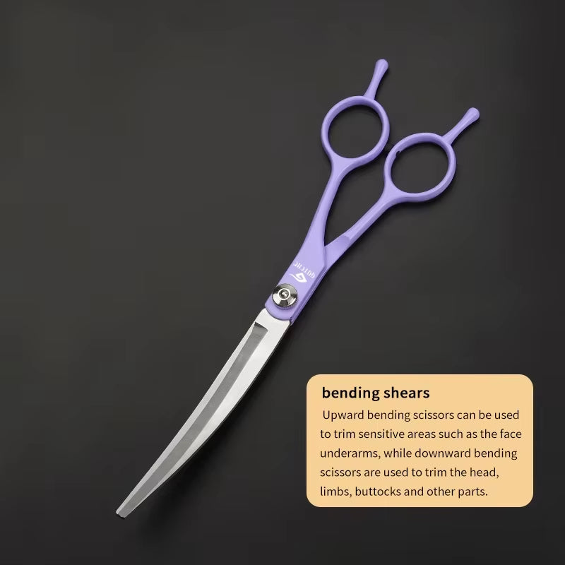 Professional Pet Hair Scissors 7 Inch Dog Hair Grooming Scissors Pet Grooming Tools Kit 6''' Stainless Steel Pet Scissors