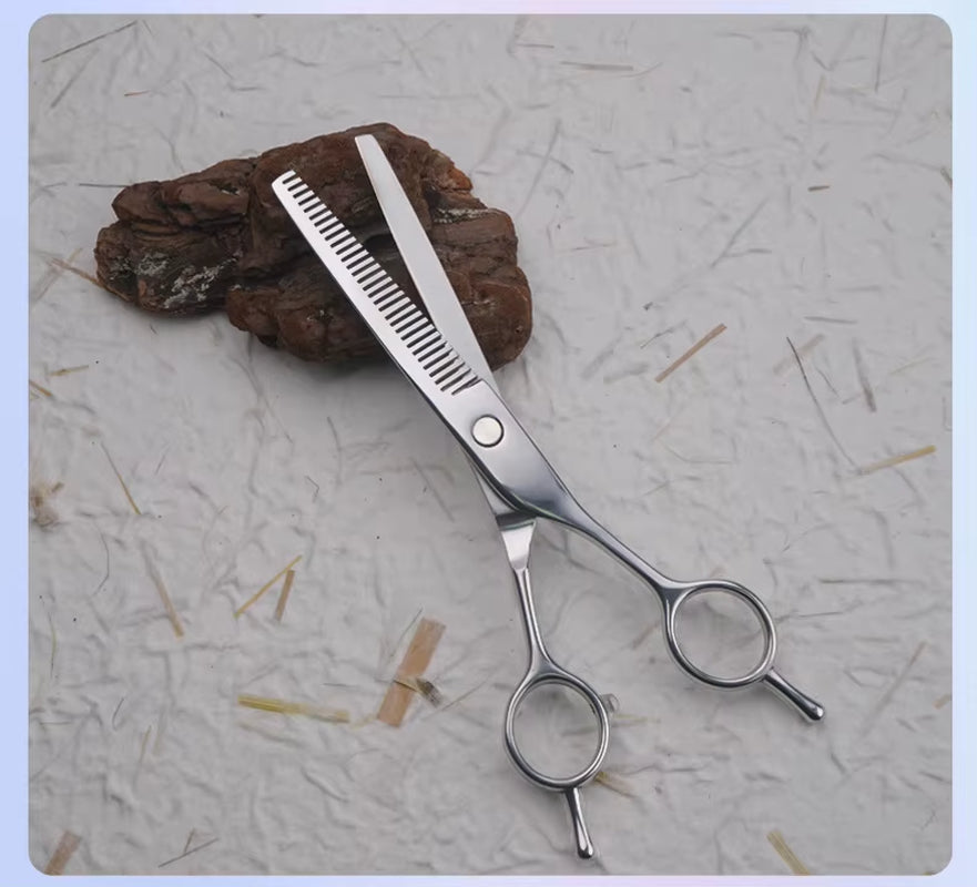 Professional Pet Hair Scissors 7 Inch Dog Hair Grooming Scissors Pet Grooming Tools Kit 6''' Stainless Steel Pet Scissors