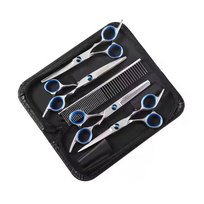 Professional Pet Hair Scissors 7 Inch Dog Hair Grooming Scissors Pet Grooming Tools Kit 6''' Stainless Steel Pet Scissors