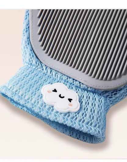 Pet Grooming Gloves for Cat Fur Removal & Deshedding Polyester Silicone Material Hair Collecting