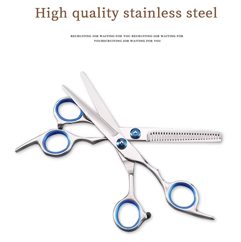 Professional Pet Hair Scissors 7 Inch Dog Hair Grooming Scissors Pet Grooming Tools Kit 6''' Stainless Steel Pet Scissors