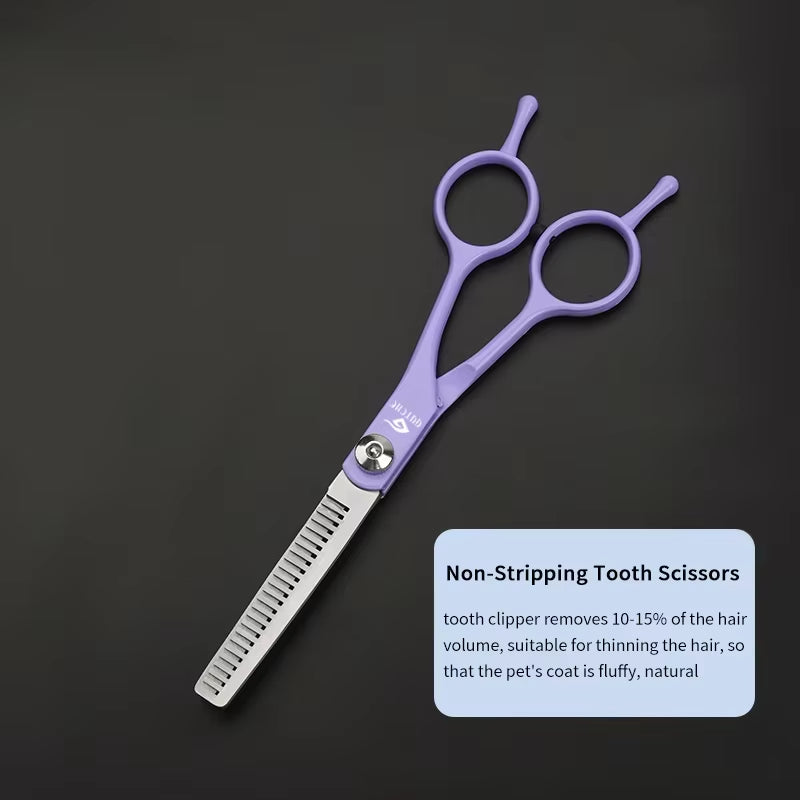 Professional Pet Hair Scissors 7 Inch Dog Hair Grooming Scissors Pet Grooming Tools Kit 6''' Stainless Steel Pet Scissors