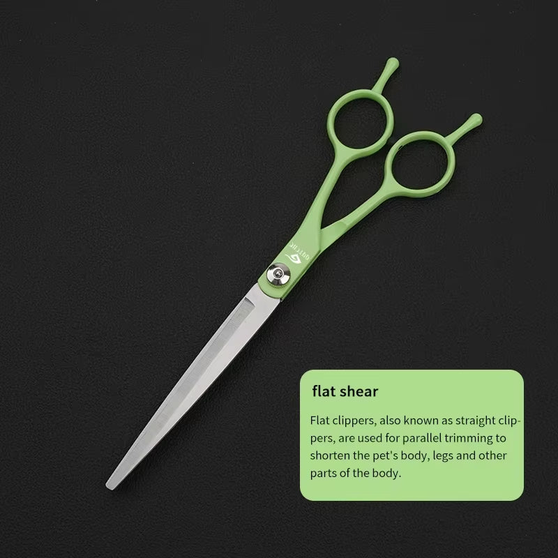 Professional Pet Hair Scissors 7 Inch Dog Hair Grooming Scissors Pet Grooming Tools Kit 6''' Stainless Steel Pet Scissors