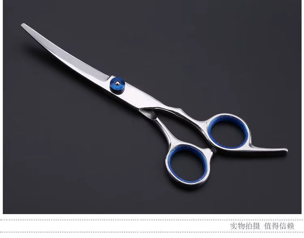Professional Pet Hair Scissors 7 Inch Dog Hair Grooming Scissors Pet Grooming Tools Kit 6''' Stainless Steel Pet Scissors