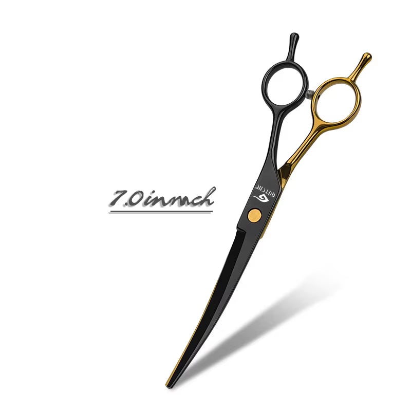 Professional Pet Hair Scissors 7 Inch Dog Hair Grooming Scissors Pet Grooming Tools Kit 6''' Stainless Steel Pet Scissors