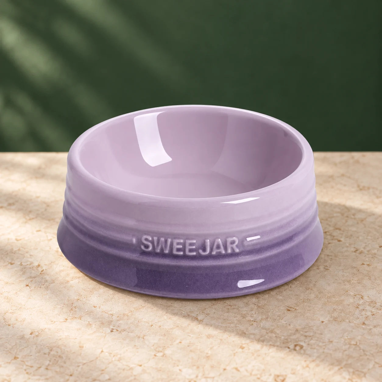 SWEEJAR Gradient Ceramic Bowl - Small (8Oz) / Gradient Purple, Medium (18Oz) / Gradient Purple, Large (32Oz) / Gradient Purple - product view