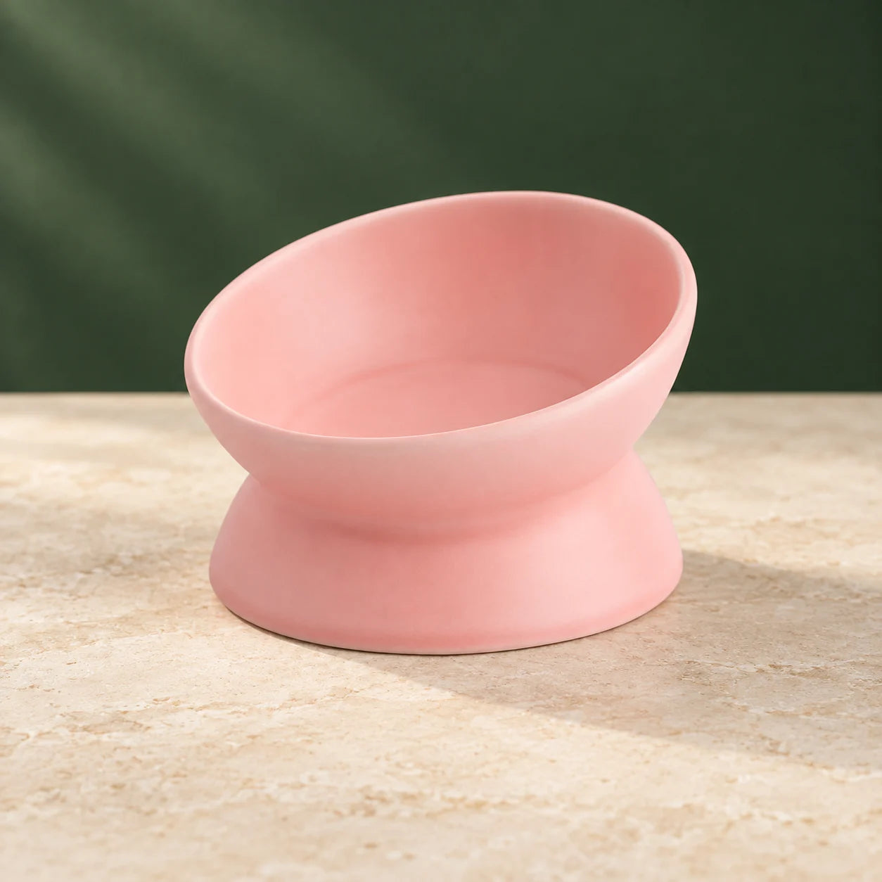 New Luxurious Modern Ceramic round Bowl-Cat & Dog Pet Bowls with Sloped Rim Elevated Base Zhejiang Made for Dogs Cats Feeding