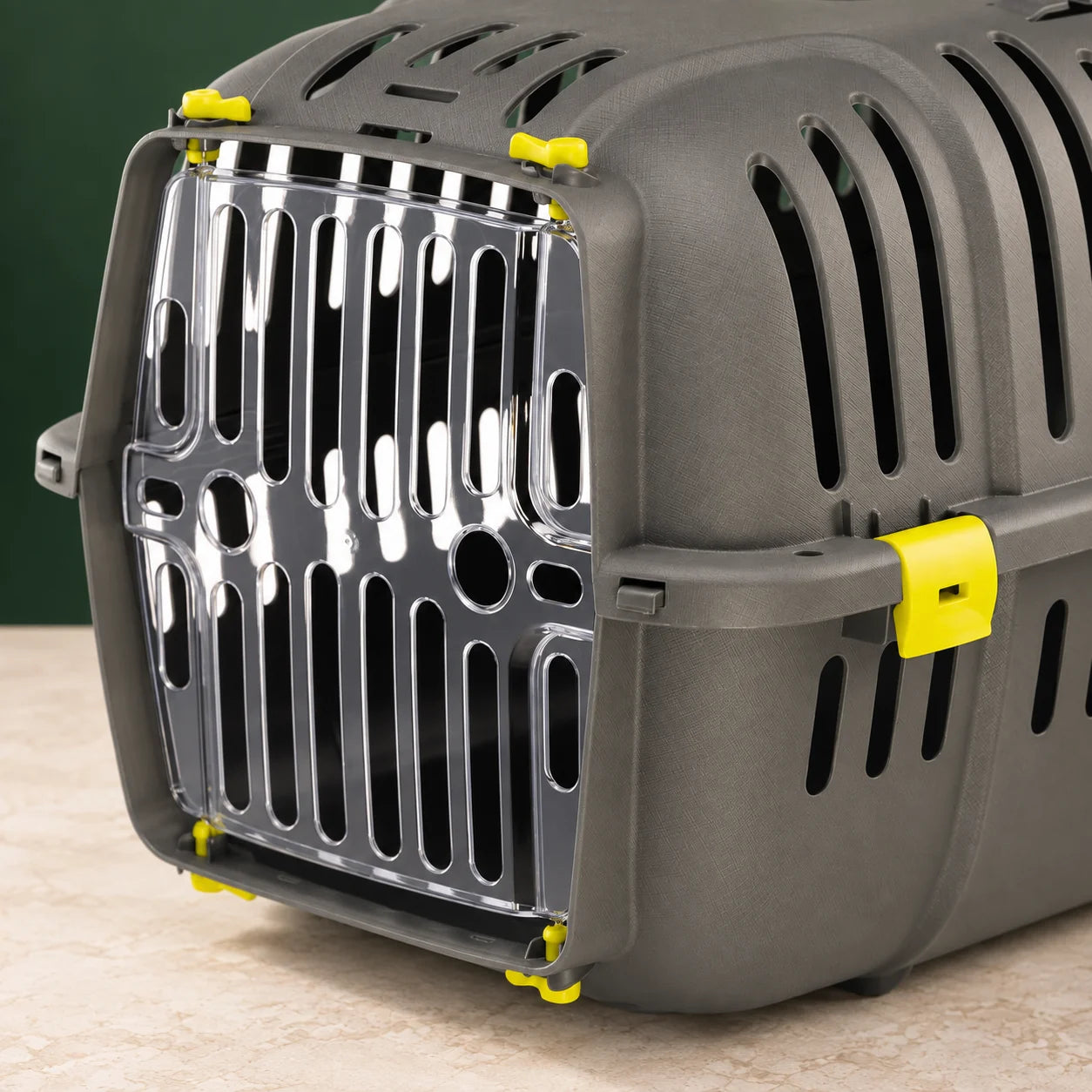 Jet Pet Carrier: Value Dog Carrier Suitable for Toy Dog Breeds & Small Cats, 18.51L X 12.6W X 11.42H Inches, Green